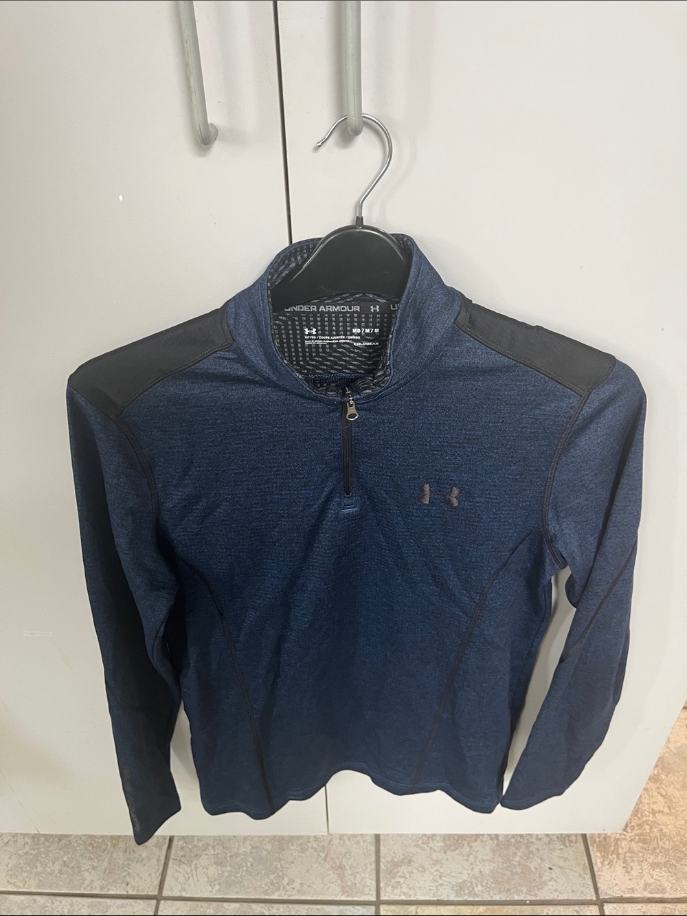 Under Armour Men’s Half-Zip Performance Pullover - Navy with Black Accents